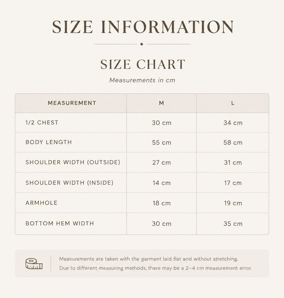 Size Guide